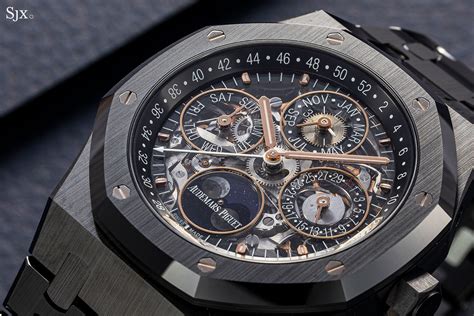 audemars piguet openworked skeleton|Audemars Piguet black skeleton price.